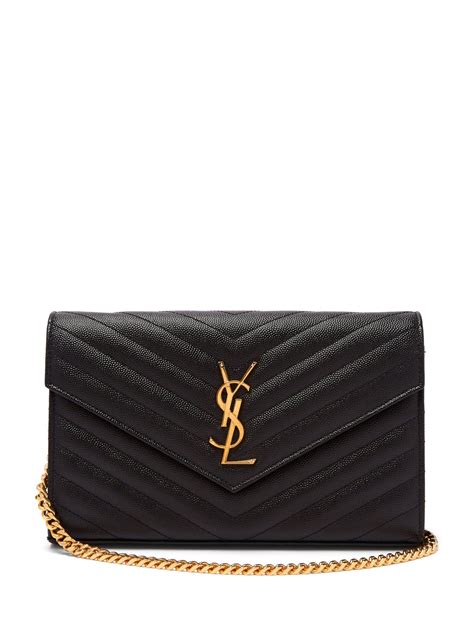 ysl chevron-quilted grained-leather shoulder bag|SAINT LAURENT Grain De Poudre Matelasse Monochrome .